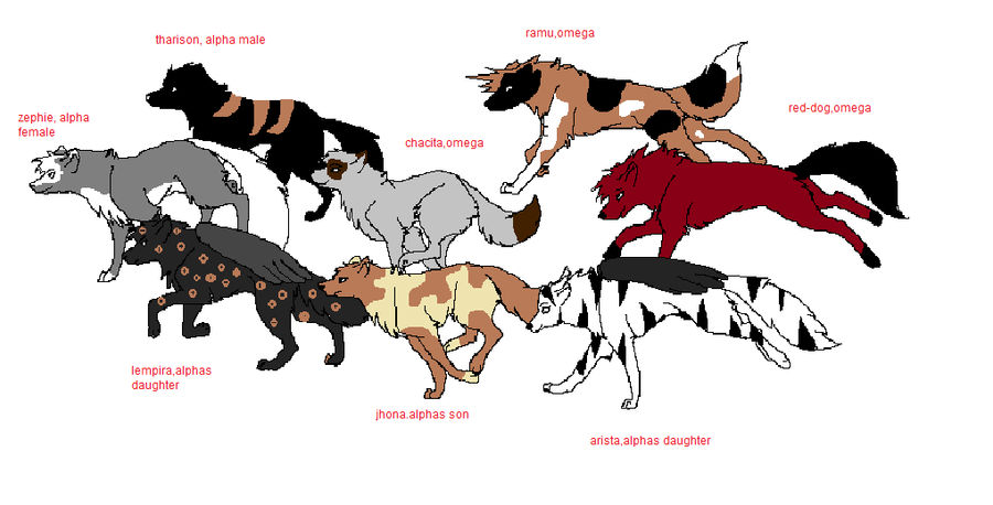 Cd Rudd Deviantart Wolfpack my wolf pack (original art by `rowanfur`) by thewolfcankill on DeviantArt