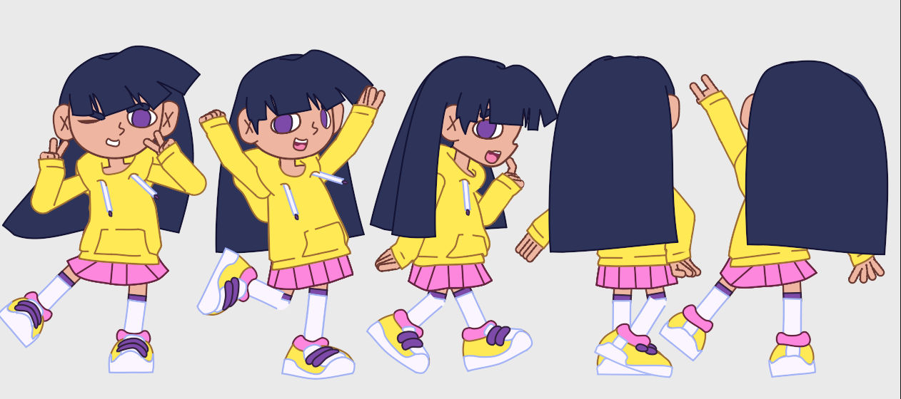 2D original character rig on Moho by Neferba on DeviantArt