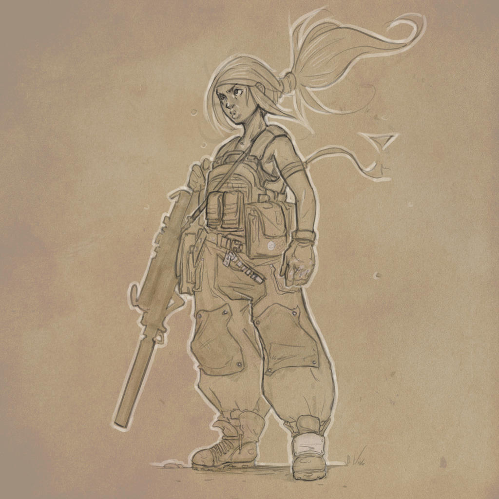 Female sniper