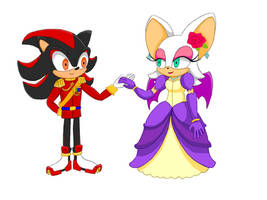 Shadow and Rouge cosplays 