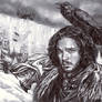 Jon Snow . Graphic art 