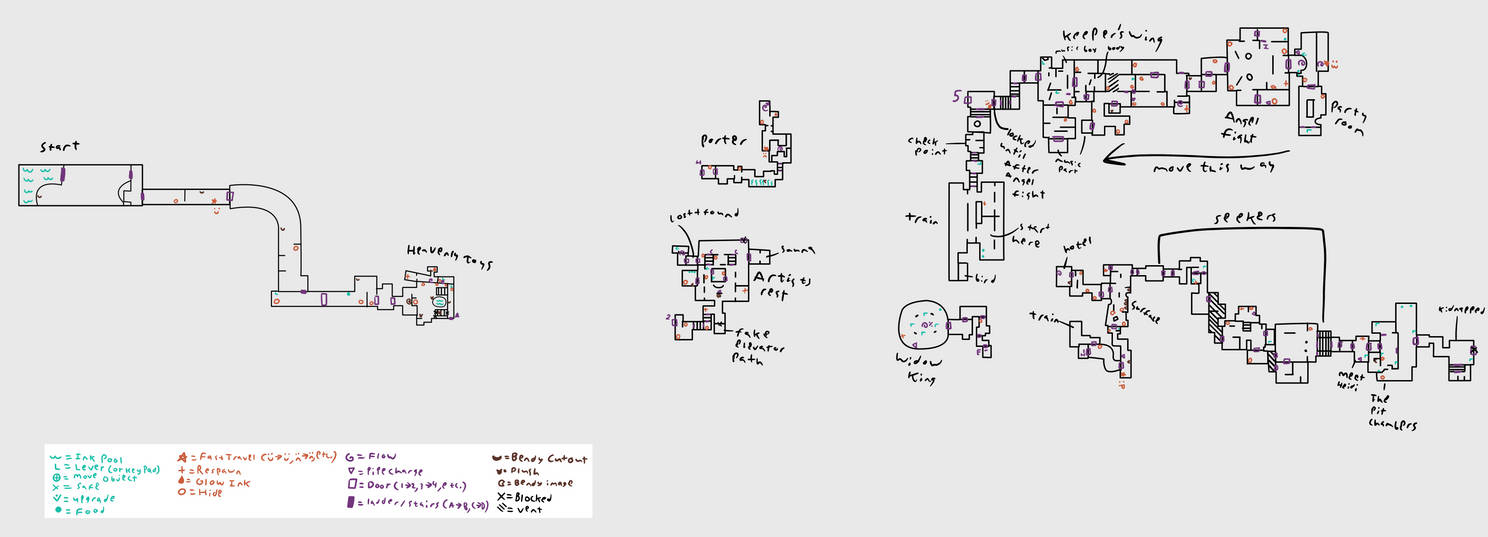 Batdr Map Lower Floors *spoilers* by BubbleEyesForYourTea on DeviantArt