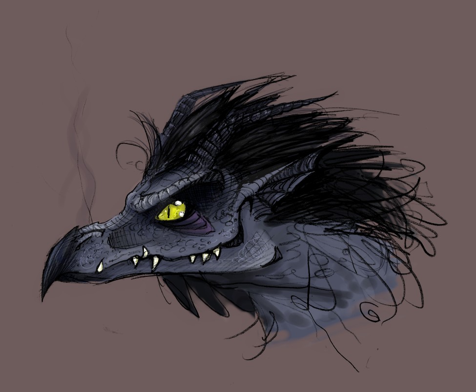 Dragon Raven colored