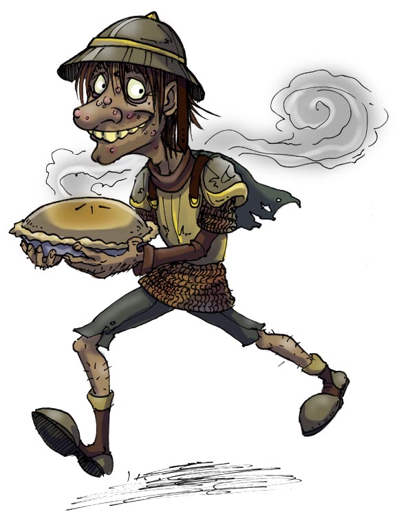 Discworld- Nobby and pie color