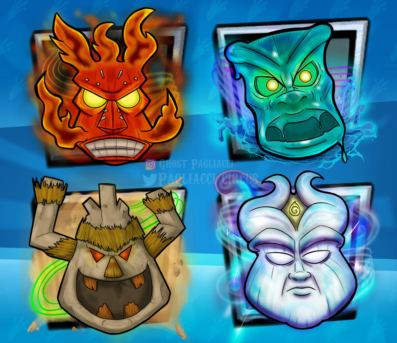 Cortex Mask The elemental masks Crash Wrath Of Cortex by Betha99 on DeviantArt