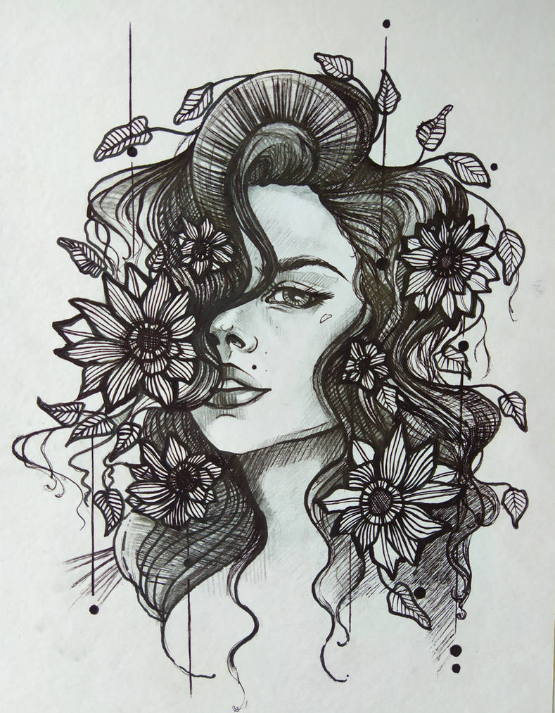 Spring ..My handmade pen n pencil drawing by LenaCarmanArt on DeviantArt