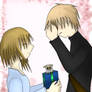 .Valentine: Kisa and Hiro.