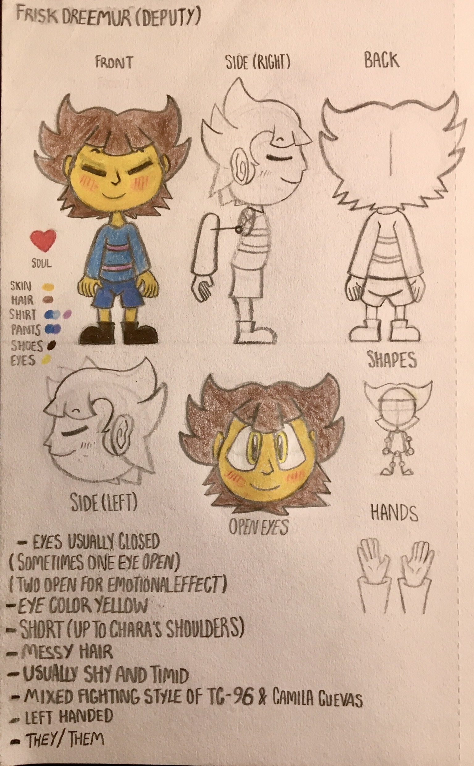 Frisk Reference Drawing Frisk (Reference Sheet) by Jk1illi0n on DeviantArt