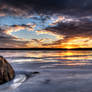 Sunset and a Rock