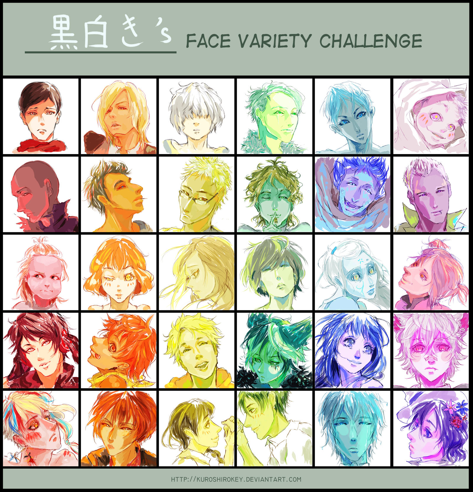 Variety Mod Faces Face variety challenge - Results by DamaiMikaz on DeviantArt