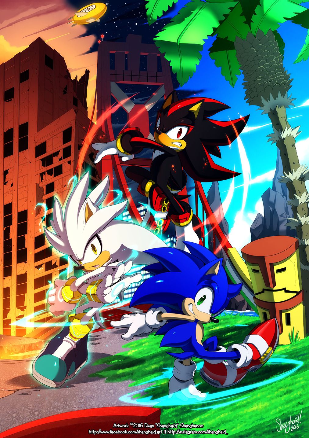 Sonic, Shadow, and Silver ^^ by XxAngelinaHedgehogxX on DeviantArt