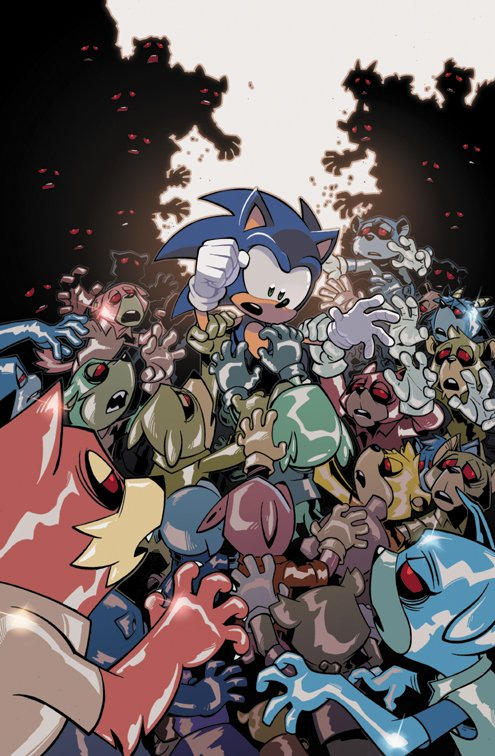 Sonic the Hedgehog 10 (IDW Publishing) Cover B by IdeaFan128 on