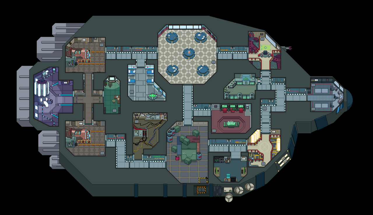 Skeld Map O2 The Skeld by Acropod131 on DeviantArt
