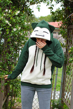 Snorlax Inspired Pullover Hoodie