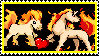 -PONYTA + RAPIDASH- Stamp: 1