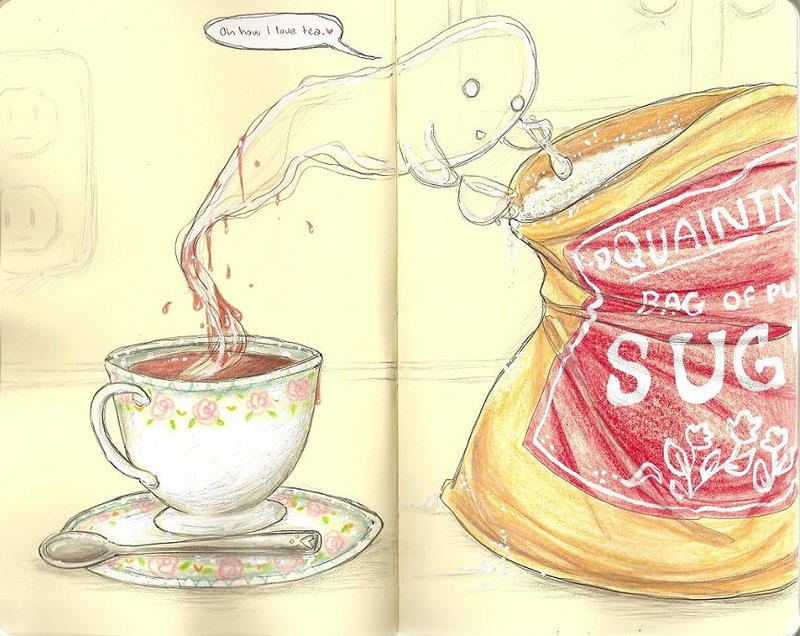 Ghost Tea Time tea time ghost by thelegendarynotebook on DeviantArt