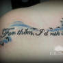 'For Them...' Quote Tattoo