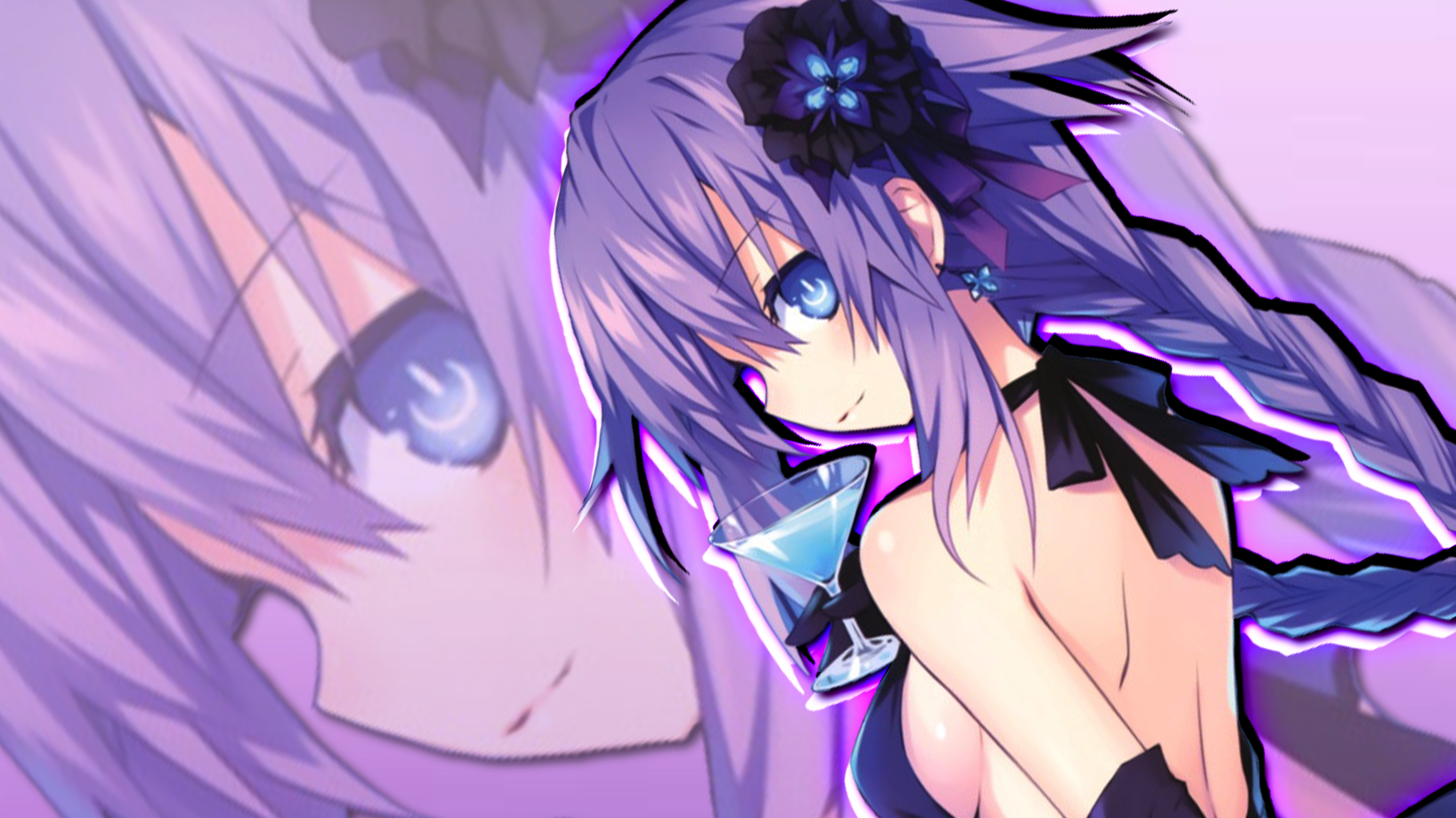 Hyperdimension Neptunia Purple Heart Wallpaper by RyuumaBrunestud on