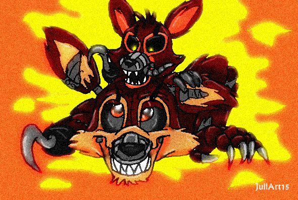 Nightmare foxy and adventure nightmare foxy