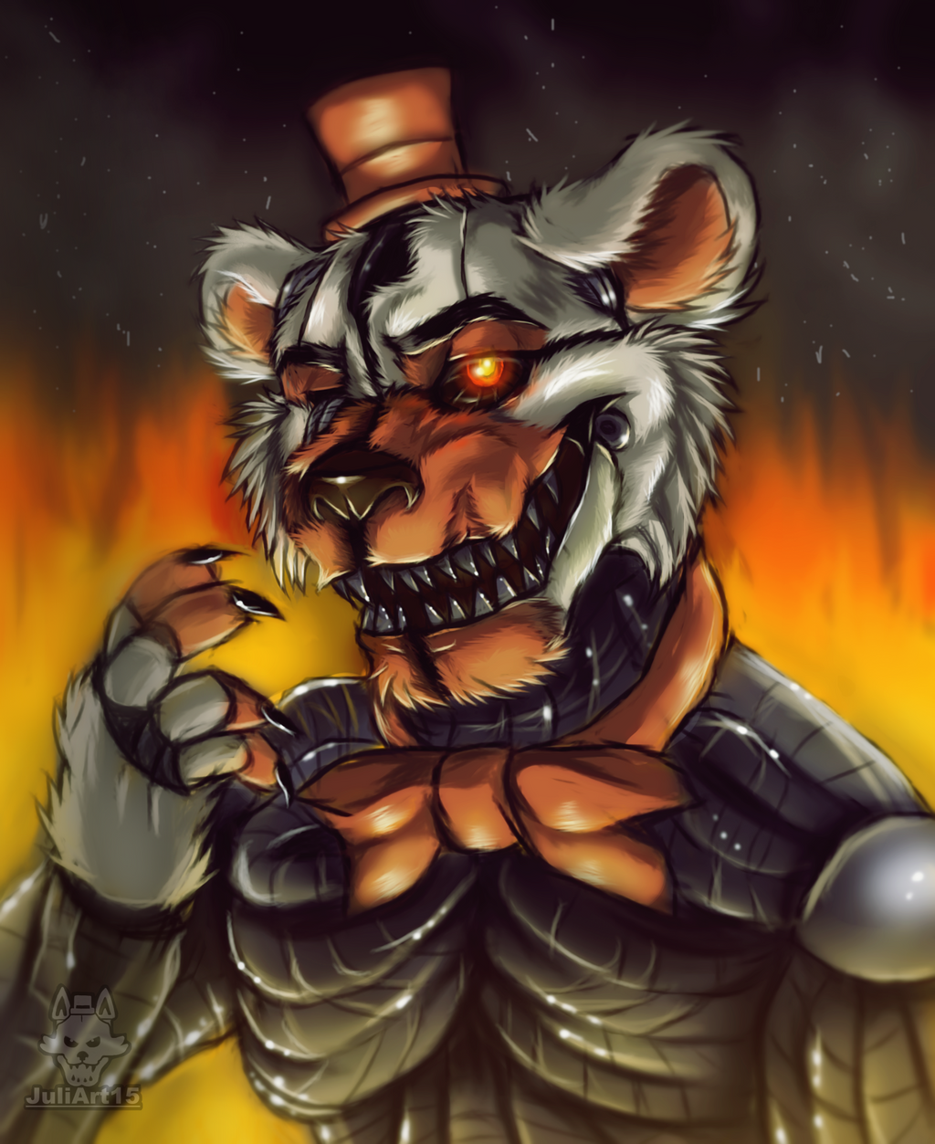 Molten Freddy:. Fan Art by JuliArt15 on DeviantArt
