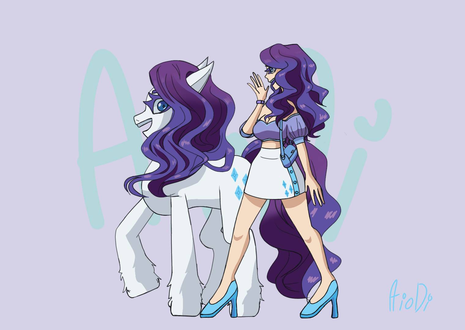 Boy Rarity Human Rarity human version by AioniaDiafonia on DeviantArt