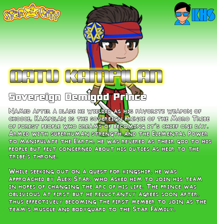 Star Force Character Bios - Datu Kampilan by Karlo-Habagat on DeviantArt