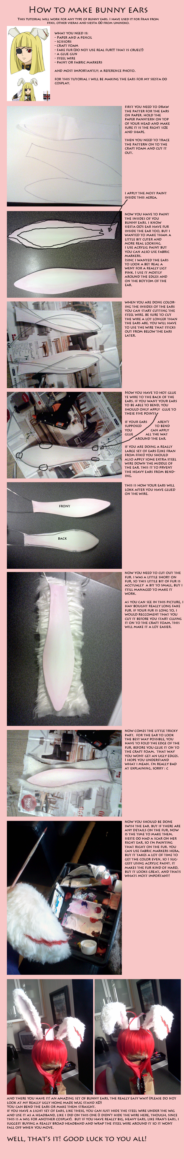 Bunny Ears Tutorial by Rirukuo