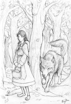 Red Riding Hood and Wolf