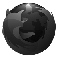 Black Firefox Icon