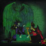 Maleficent and Jafar : villainous date night.