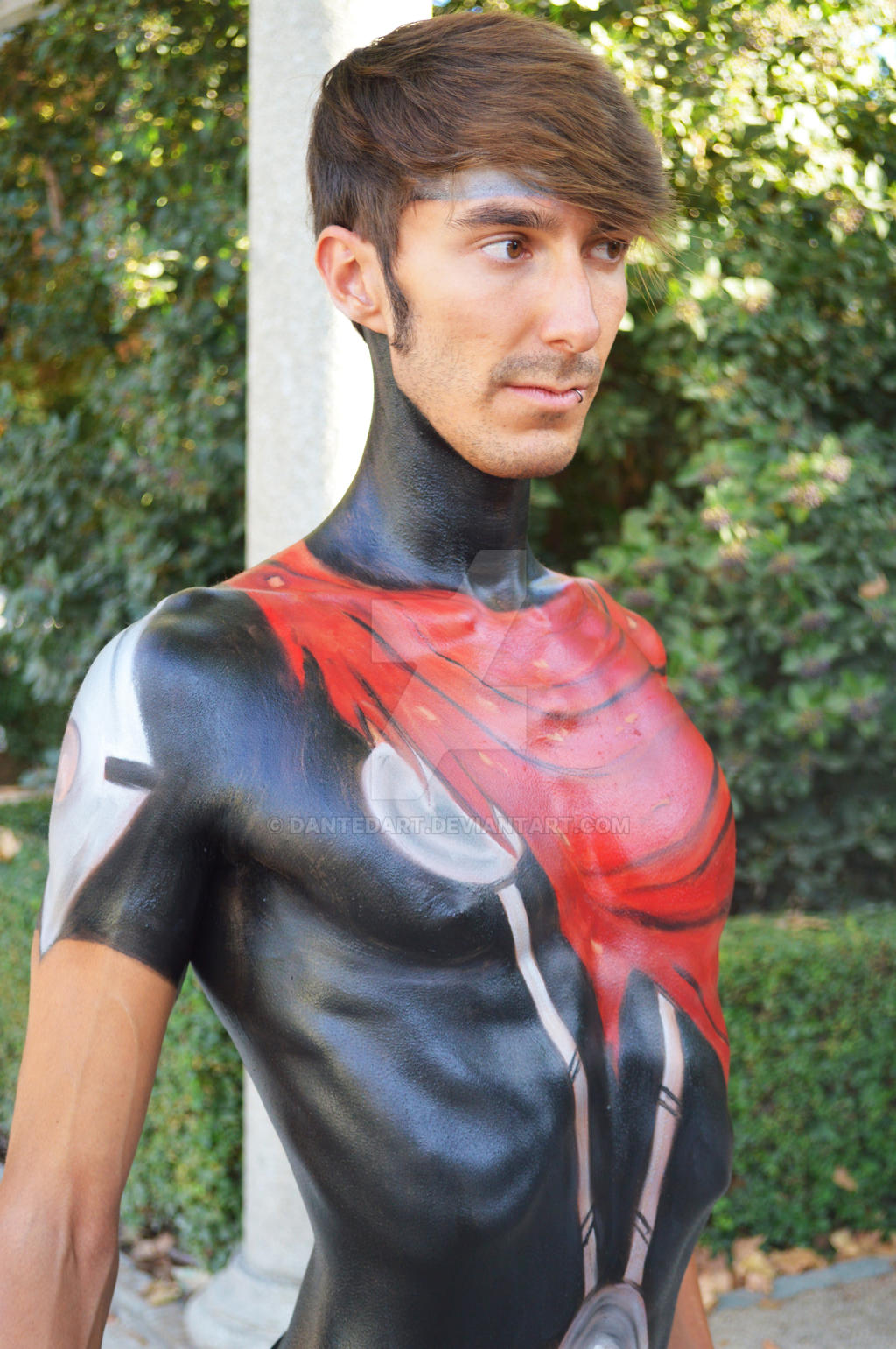 Marvel Wiccan (Billy Kaplan) bodypainting II. by Dantedart on DeviantArt