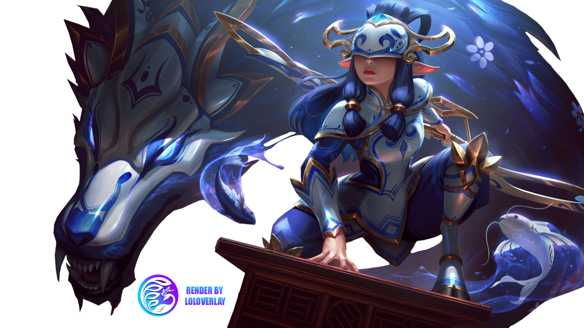 Porcelain Kindred - Render League of Legends 4k by LoL-Overlays on
