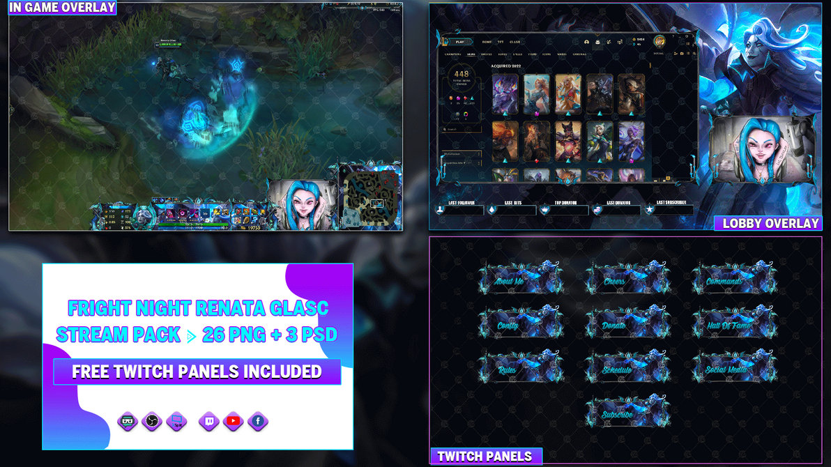 Fright Night Renata Glasc - Stream Bundle by LoL-Overlays on DeviantArt