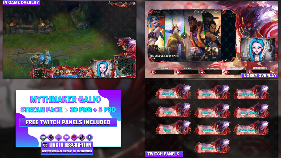 Mythmaker Galio - Stream Bundle by LoL-Overlays on DeviantArt