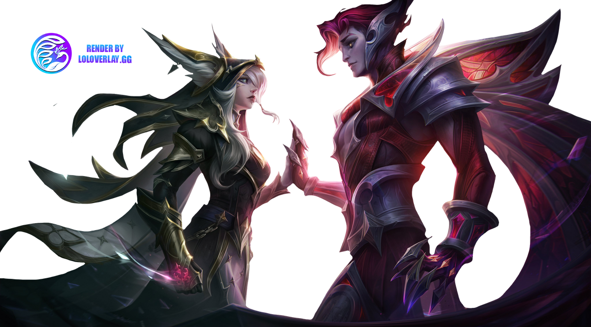 Broken Covenant Xayah and Rakan - Render 4k by LoL-Overlays on DeviantArt