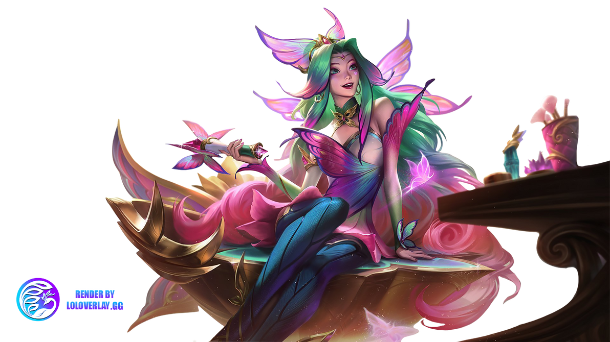 Faerie Court Seraphine Render (League of Legends) by LoL-Overlays on