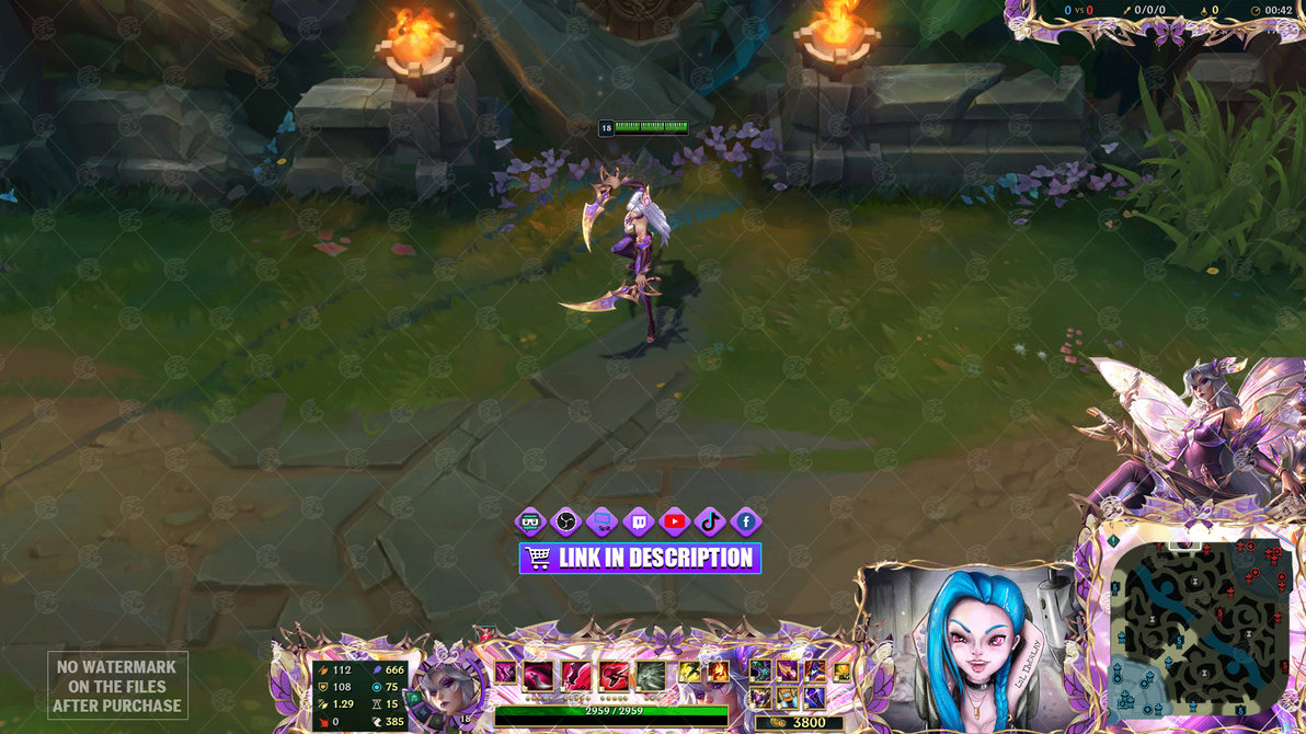 Prestige Faerie Court Katarina In Game Overlay by LoL Overlays on Prestige Faerie Court Katarina In Game Overlay by LoL Overlays on