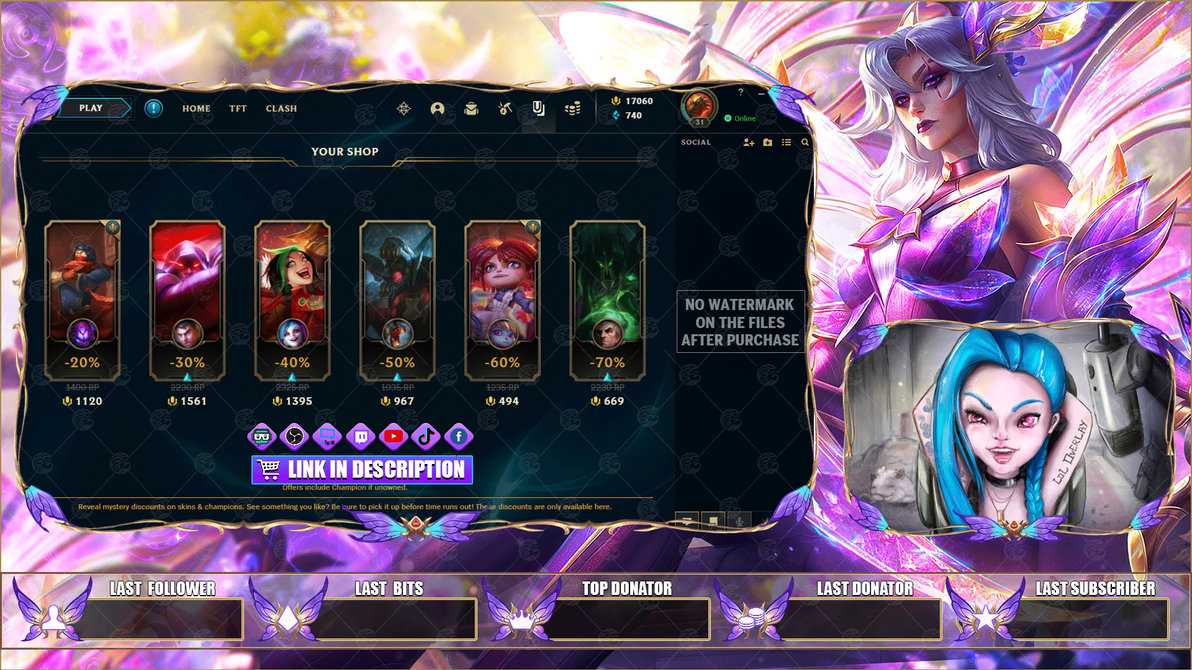 Prestige Faerie Court Katarina Lobby Overlay by LoL Overlays on Prestige Faerie Court Katarina Lobby Overlay by LoL Overlays on