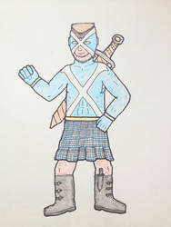 Captain Scotland (coloured)