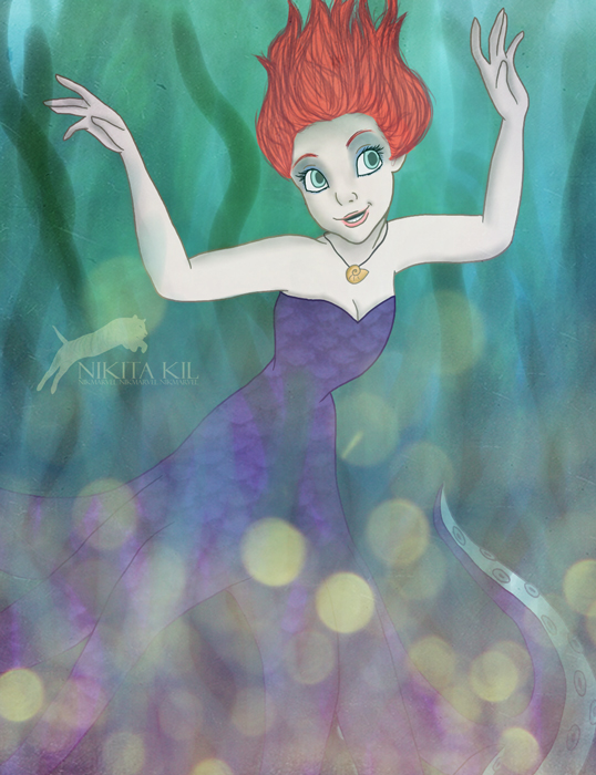 Ariel as Ursula.