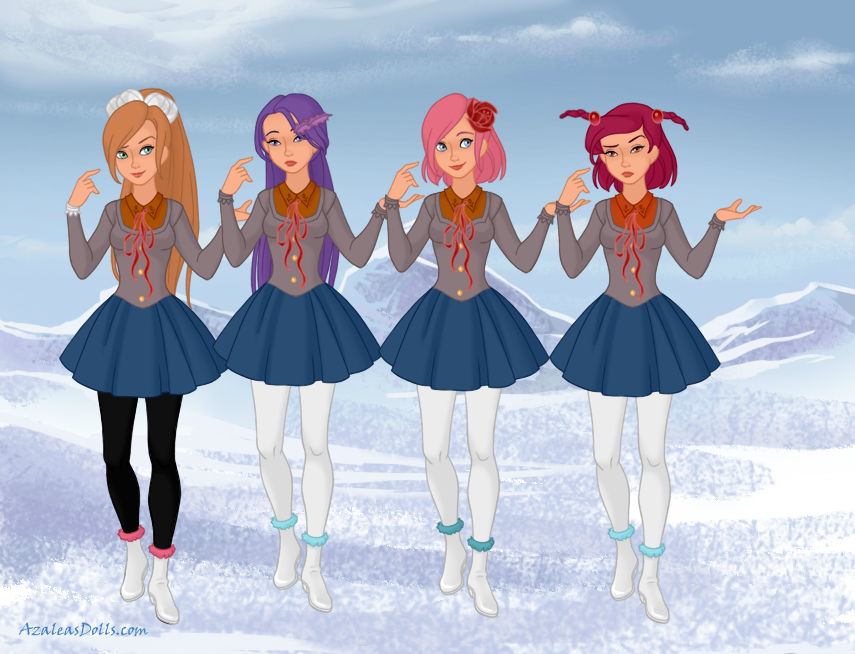 DDLC Girls in Azalea's Dolls by Superfantasticcm123 on DeviantArt