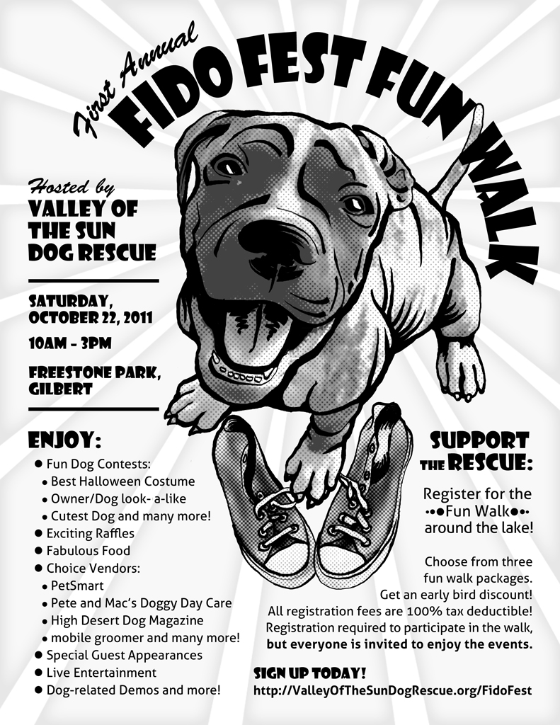 Fido Fest Fun Walk Flyer