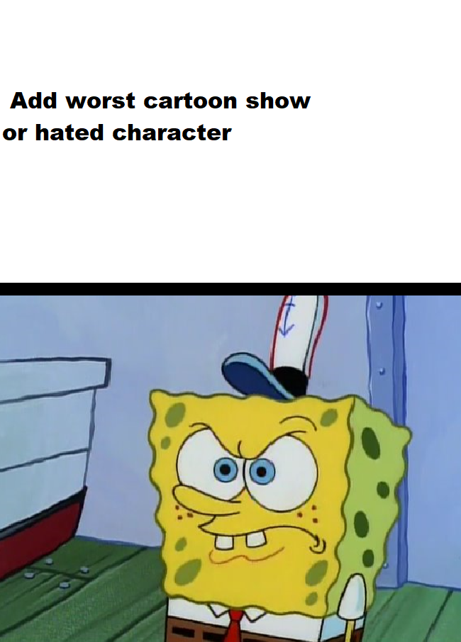 spongebob upset meme