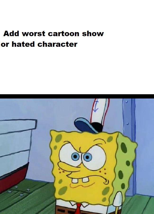 mad spongebob Blank Template - Imgflip