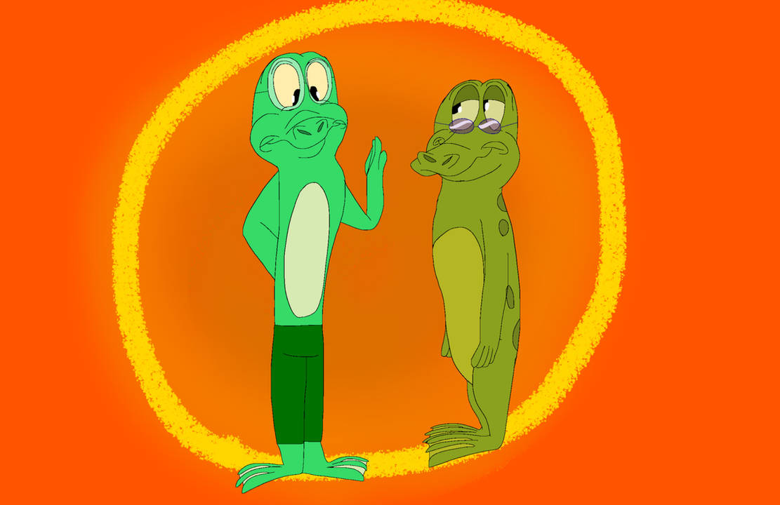 Grumpy Frog and Mike by Beanie122001 on DeviantArt