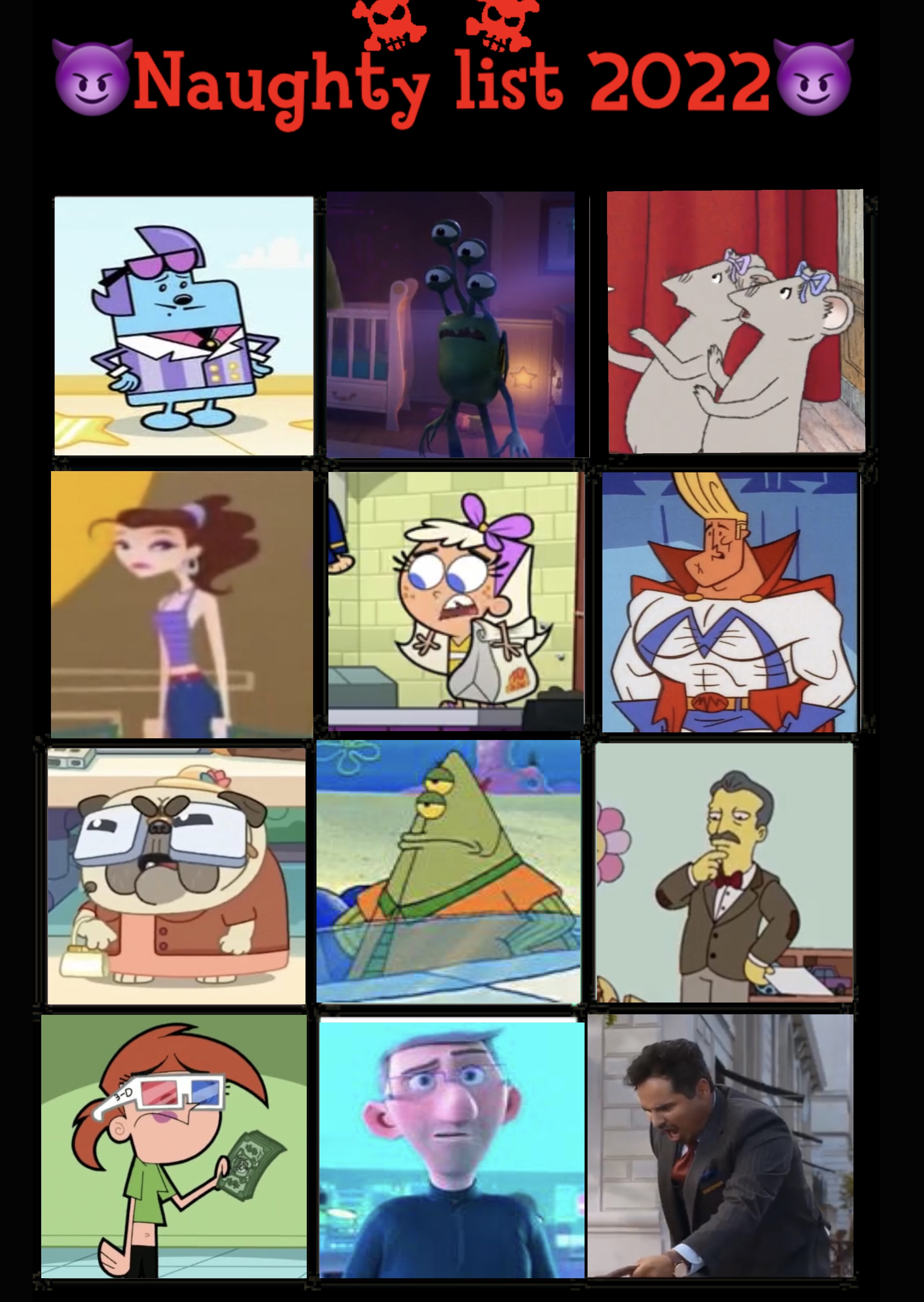 My Naughty list 2022 pt 1 by Beanie122001 on DeviantArt