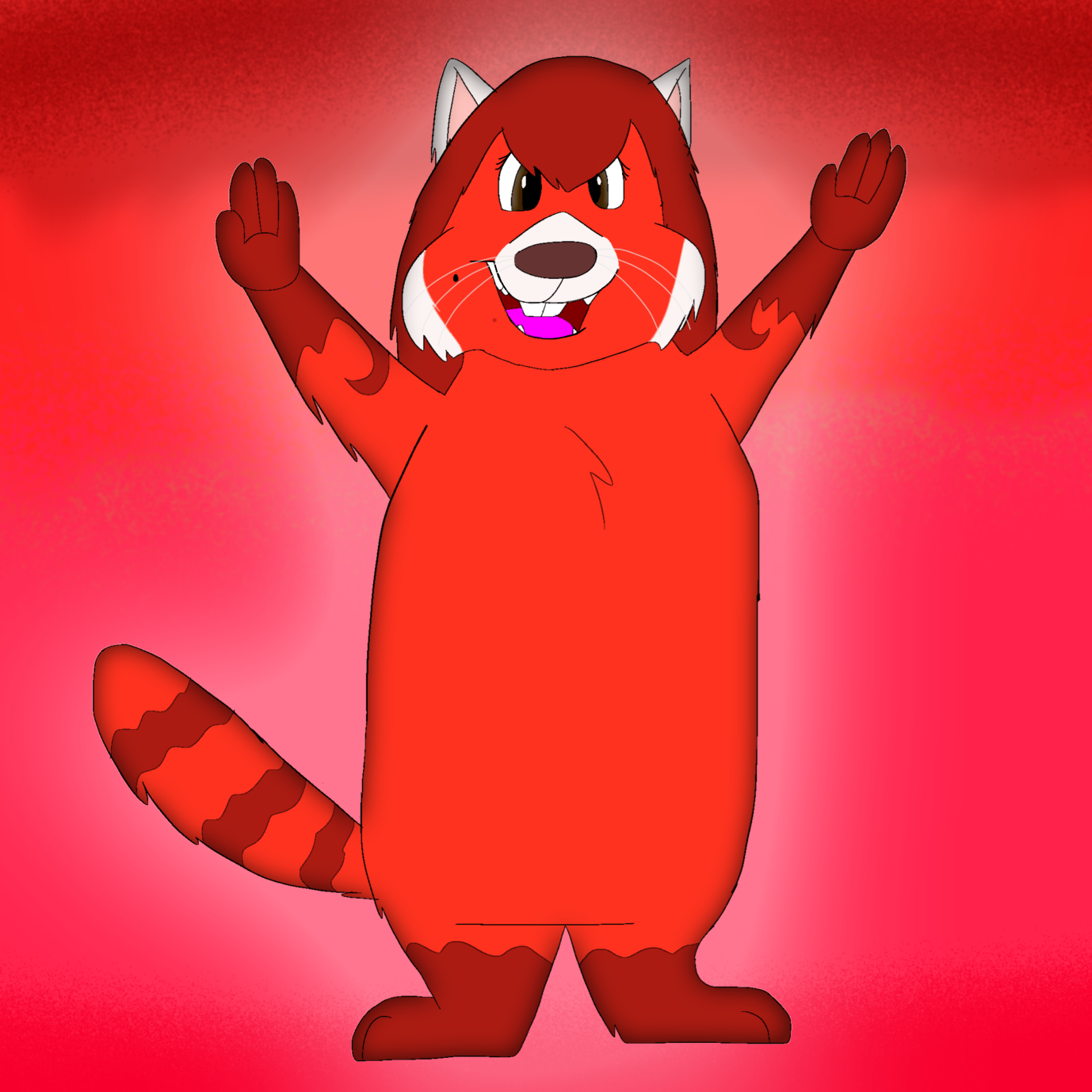 Red Deviantart Fandom Me as a Red Panda by Beanie122001 on DeviantArt