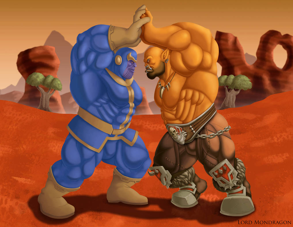 One Gauntlet Two Titans One Gauntlet by lord-mondragon on DeviantArt