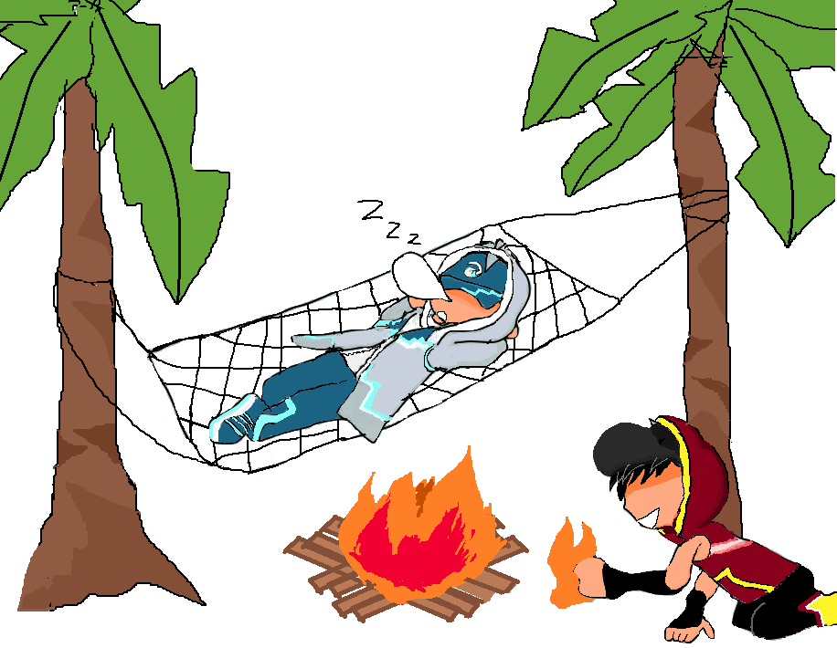 Boboiboy Ice Vs Blaze Nap Time By Kurobalinhchi On Deviantart