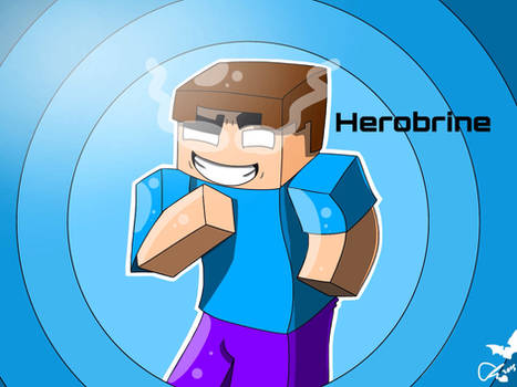 Herobrine in a cartoon